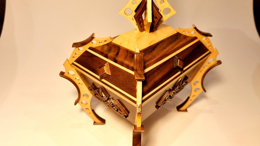 The Alien's Vessel — lid and brackets from above