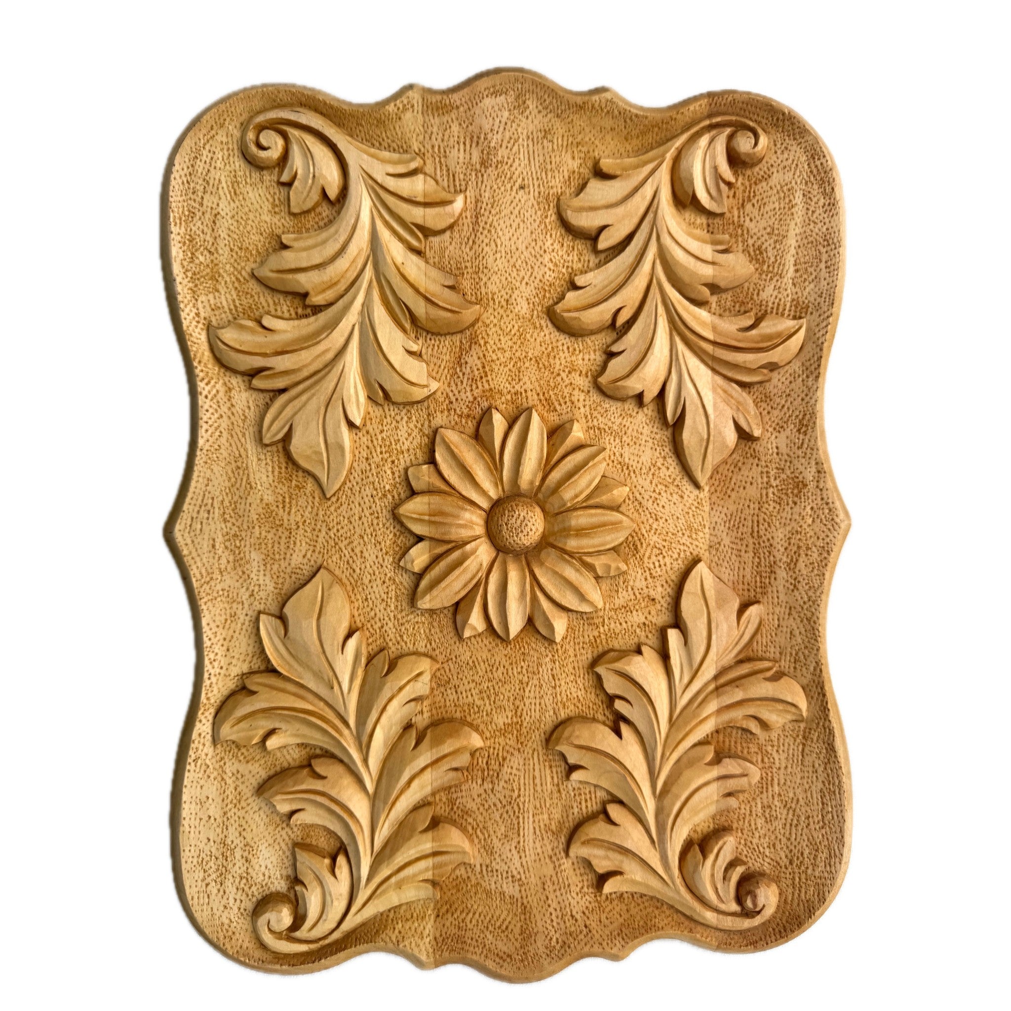 Acanthus Leaves Plaque — Basswood
