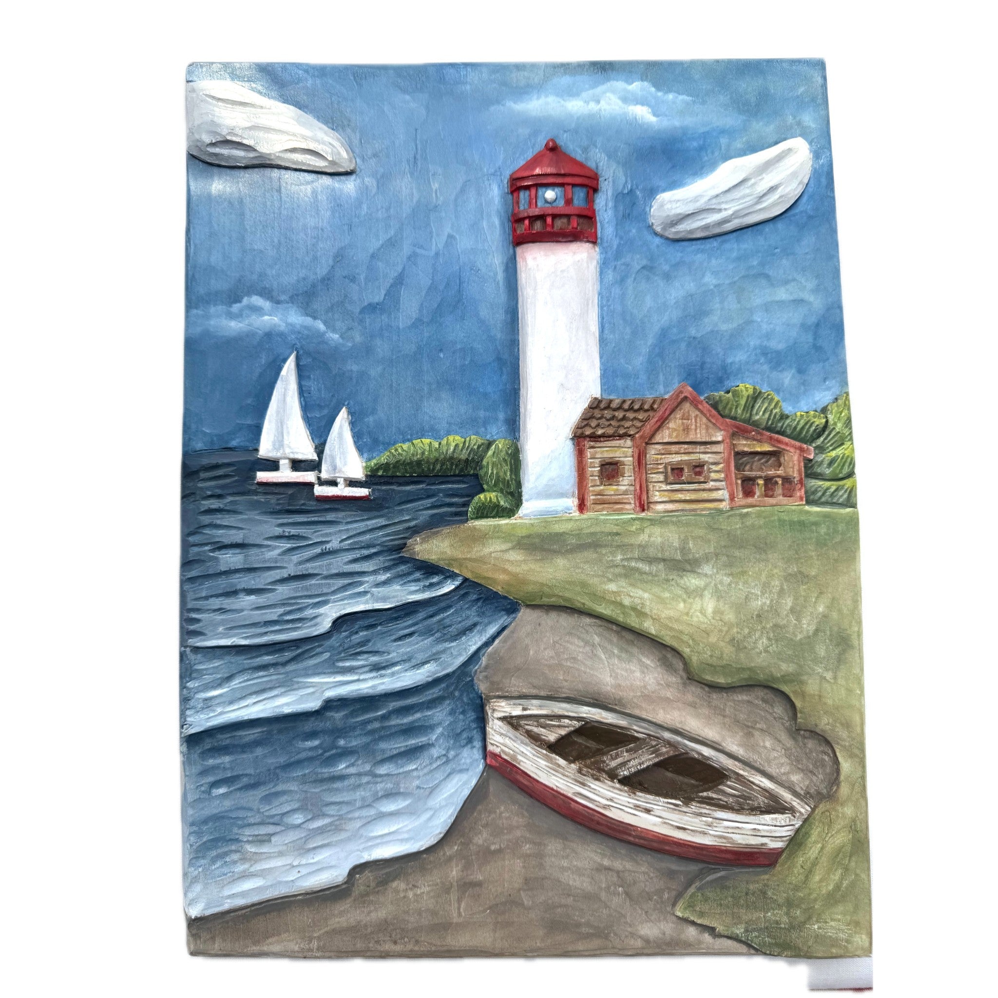 Homesick (Lighthouse) — Basswood Relief