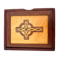 Cross Inlay Box — Walnut