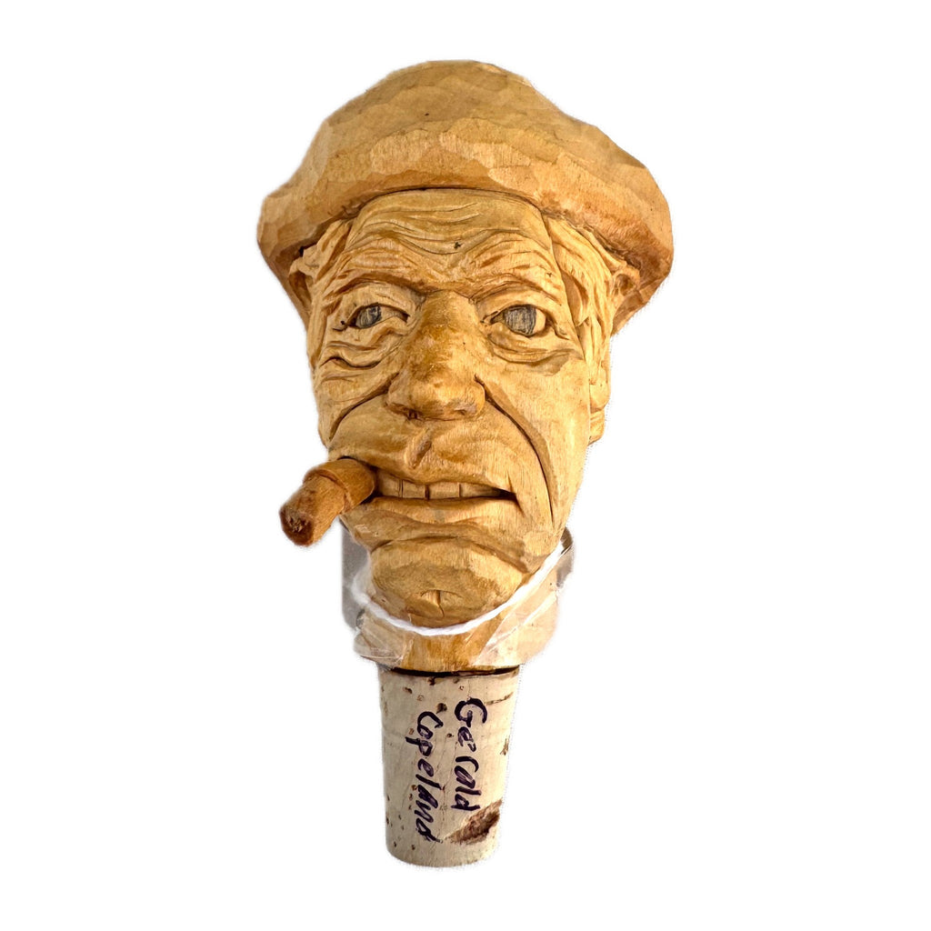 Gerald Copeland Wine Bottle Stopper — Basswood