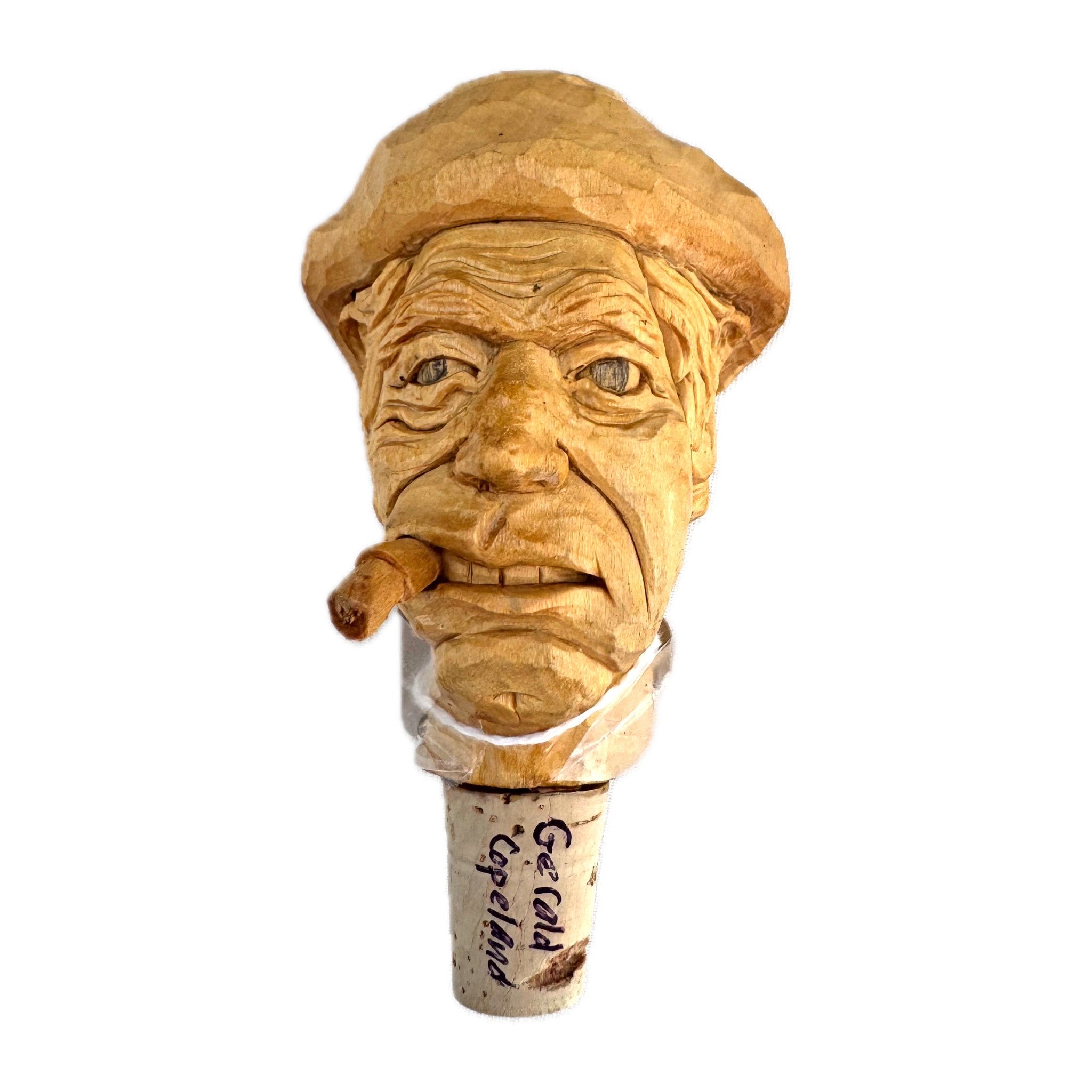 Gerald Copeland Wine Bottle Stopper — Basswood