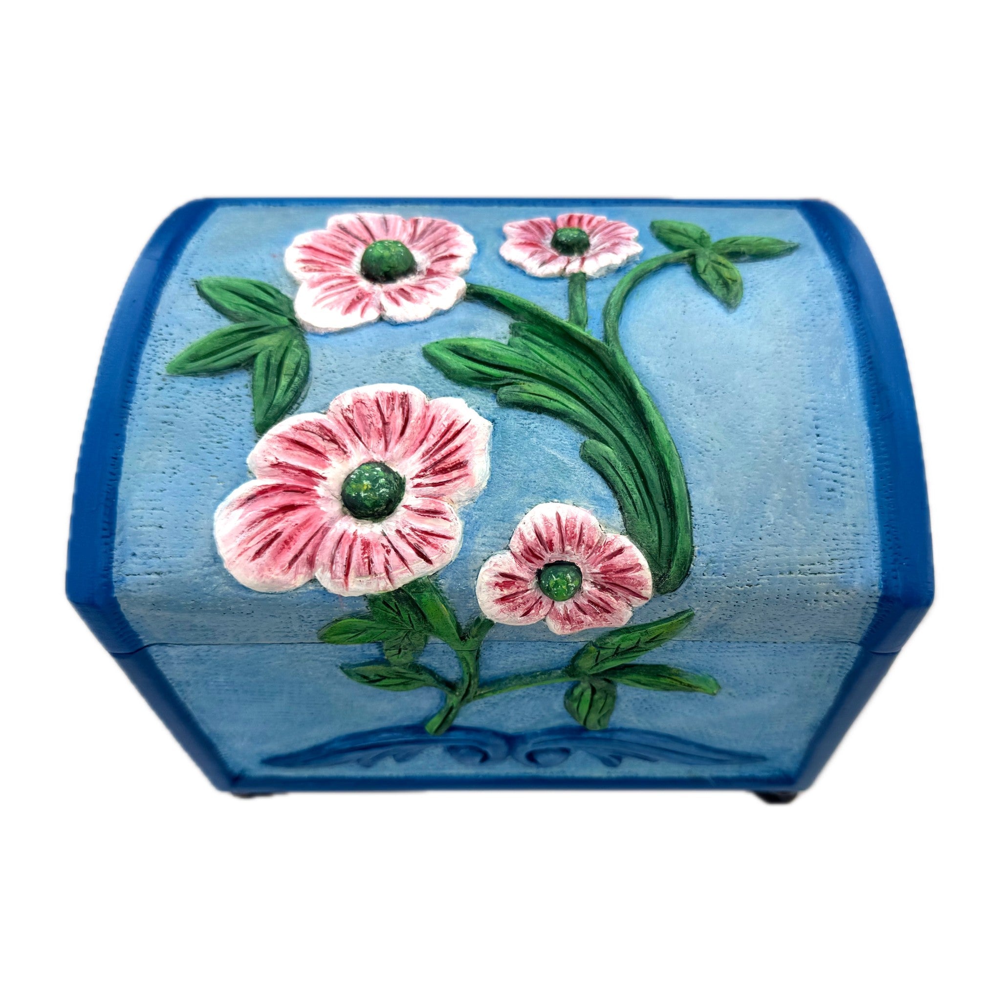 I'm Feeling Blue Flower Box — Basswood