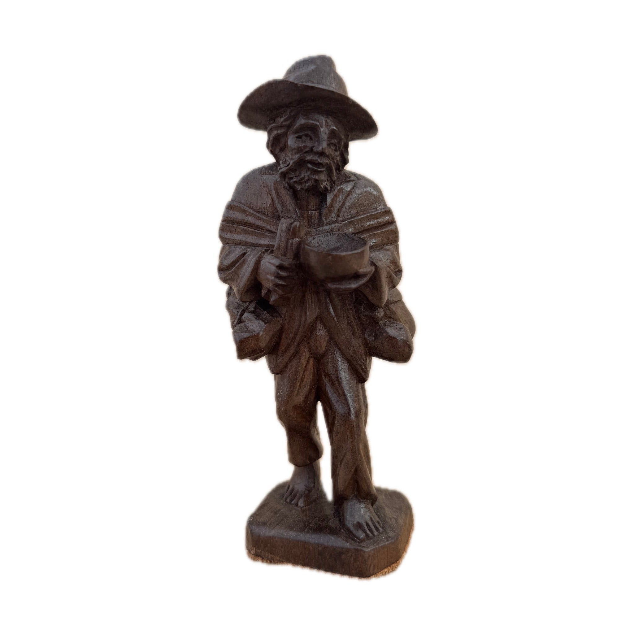 Help Please — hand-carved maple figurine by Georges Boujakly