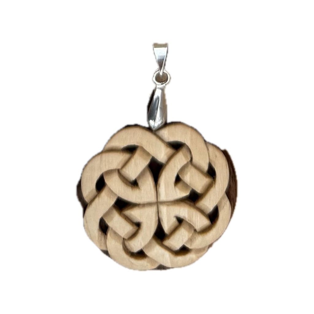Laced Pendant — round celtic knot