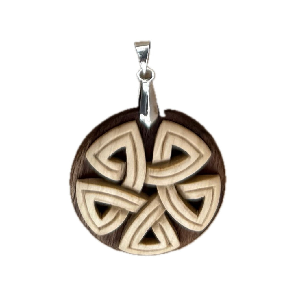 Laced Pendant — triquetra knot
