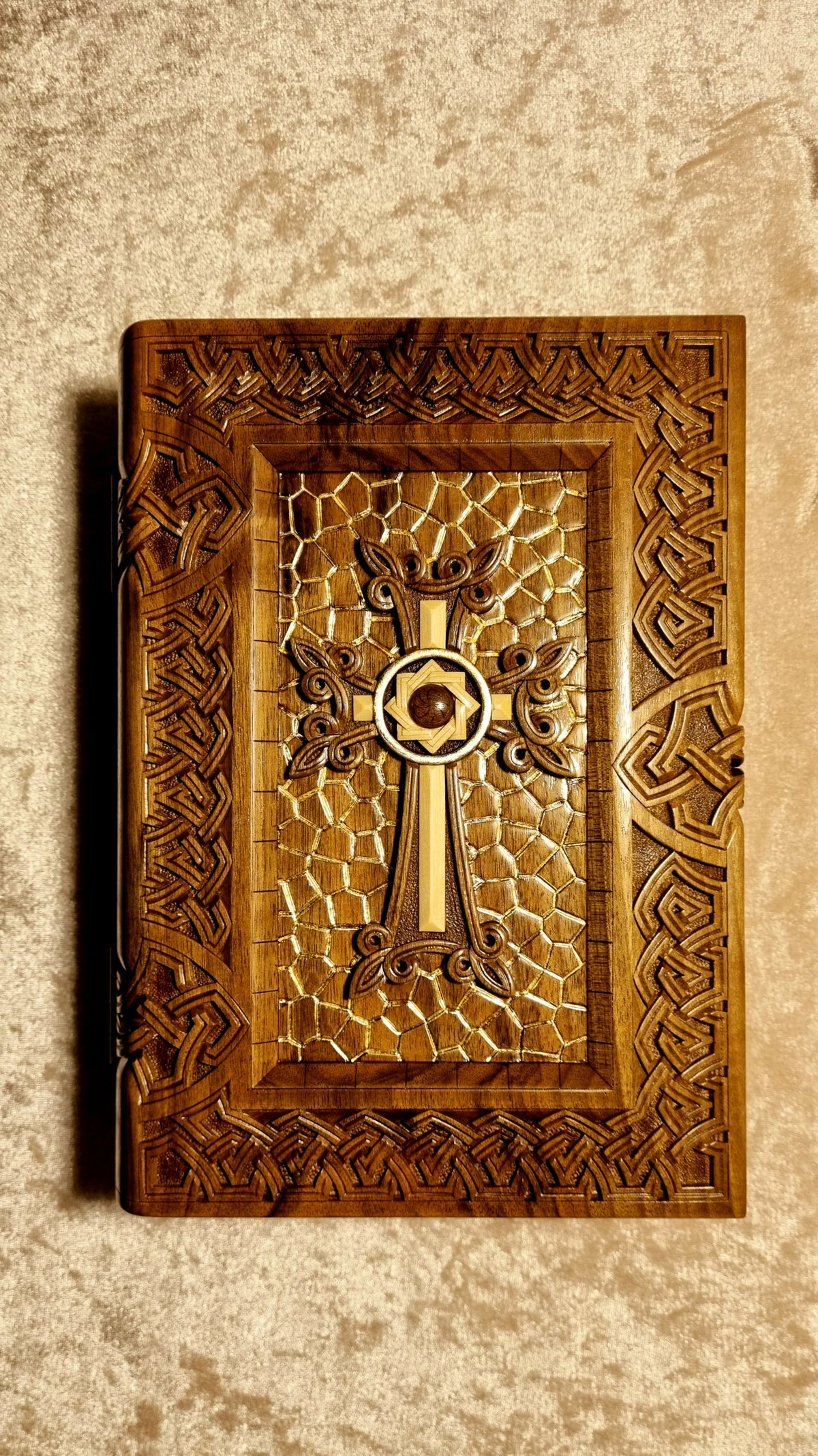 Celtic Cross Book-Box with Pendant by Edgar Hovhannisyan
