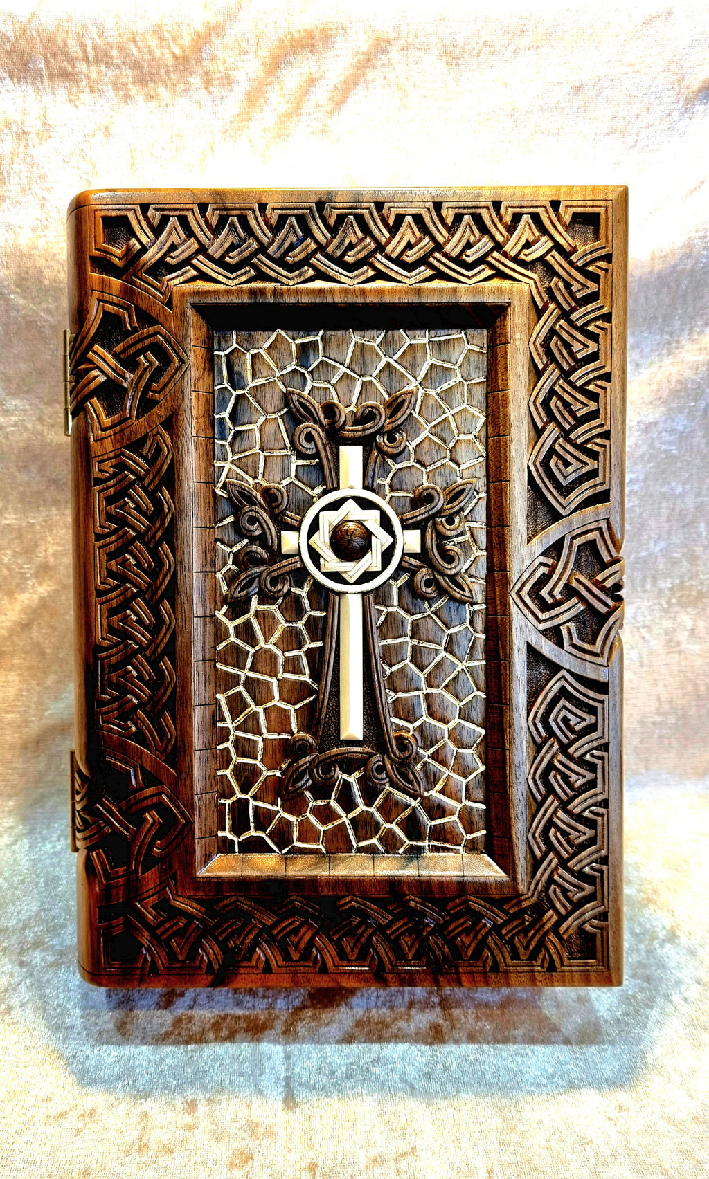 Celtic Cross Book-Box with Pendant by Edgar Hovhannisyan