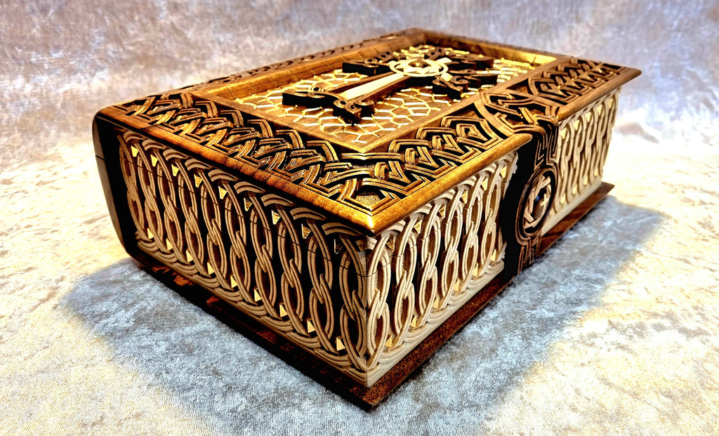 Celtic Cross Book-Box with Pendant by Edgar Hovhannisyan