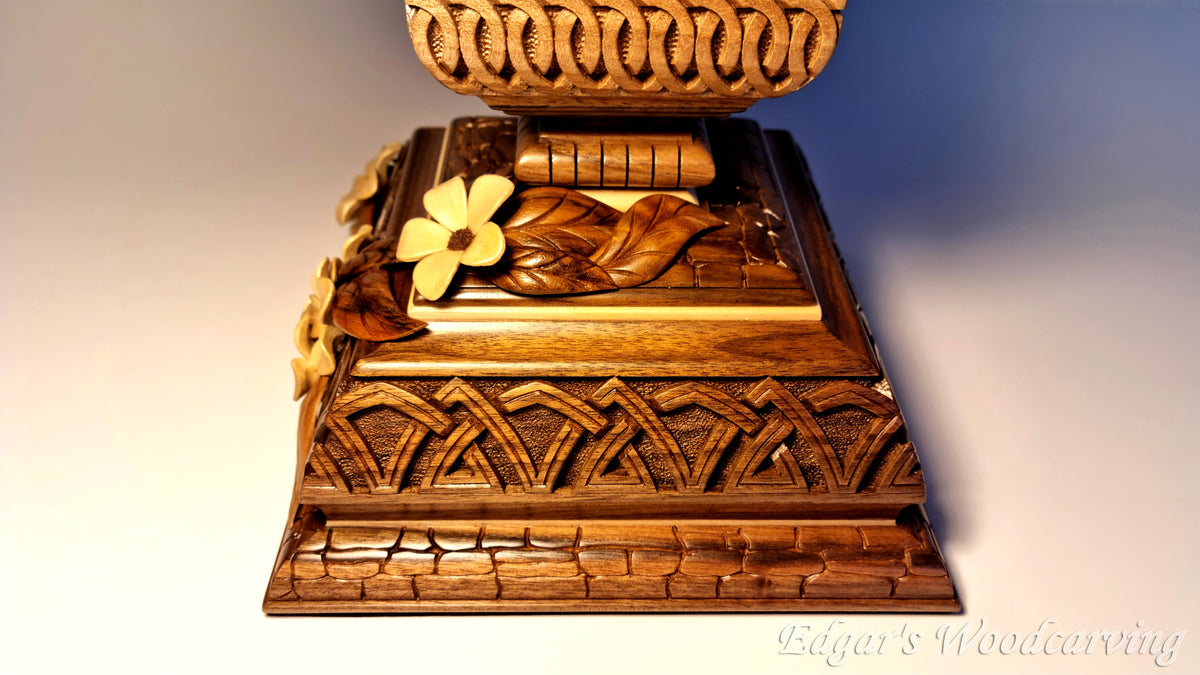Flower Pedestal Box with Spire by Edgar Hovhannisyan