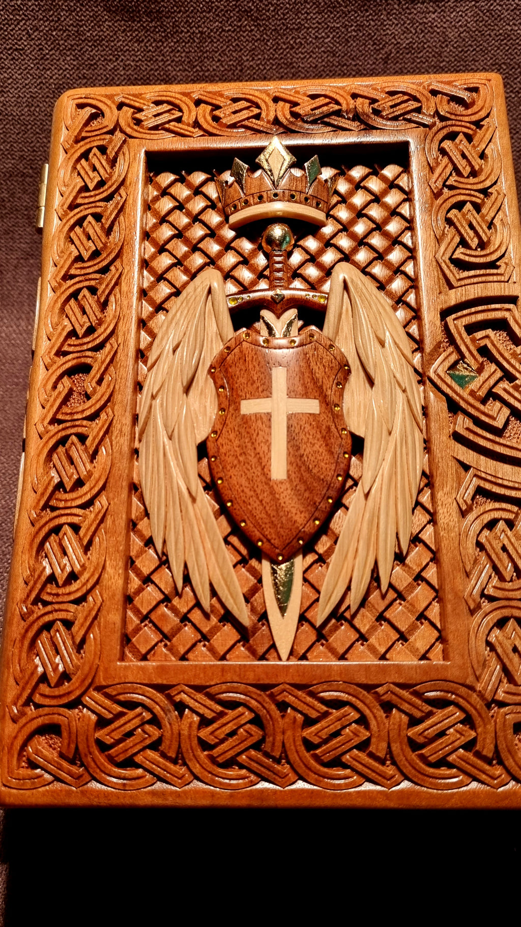 Crowned Winged Shield Book-Box by Edgar Hovhannisyan