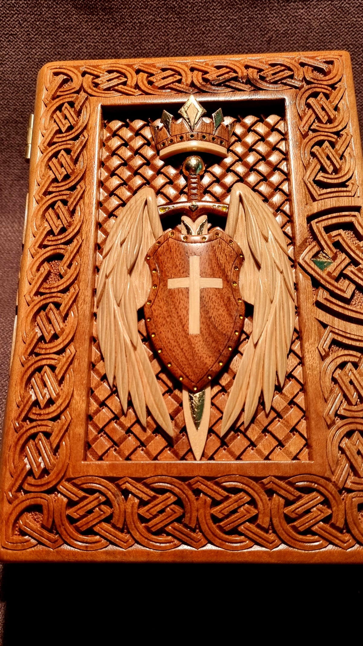 Crowned Winged Shield Book-Box by Edgar Hovhannisyan