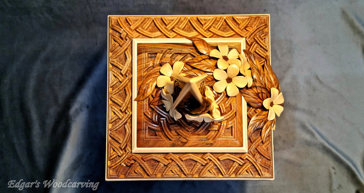 Flower Pedestal Box with Spire by Edgar Hovhannisyan