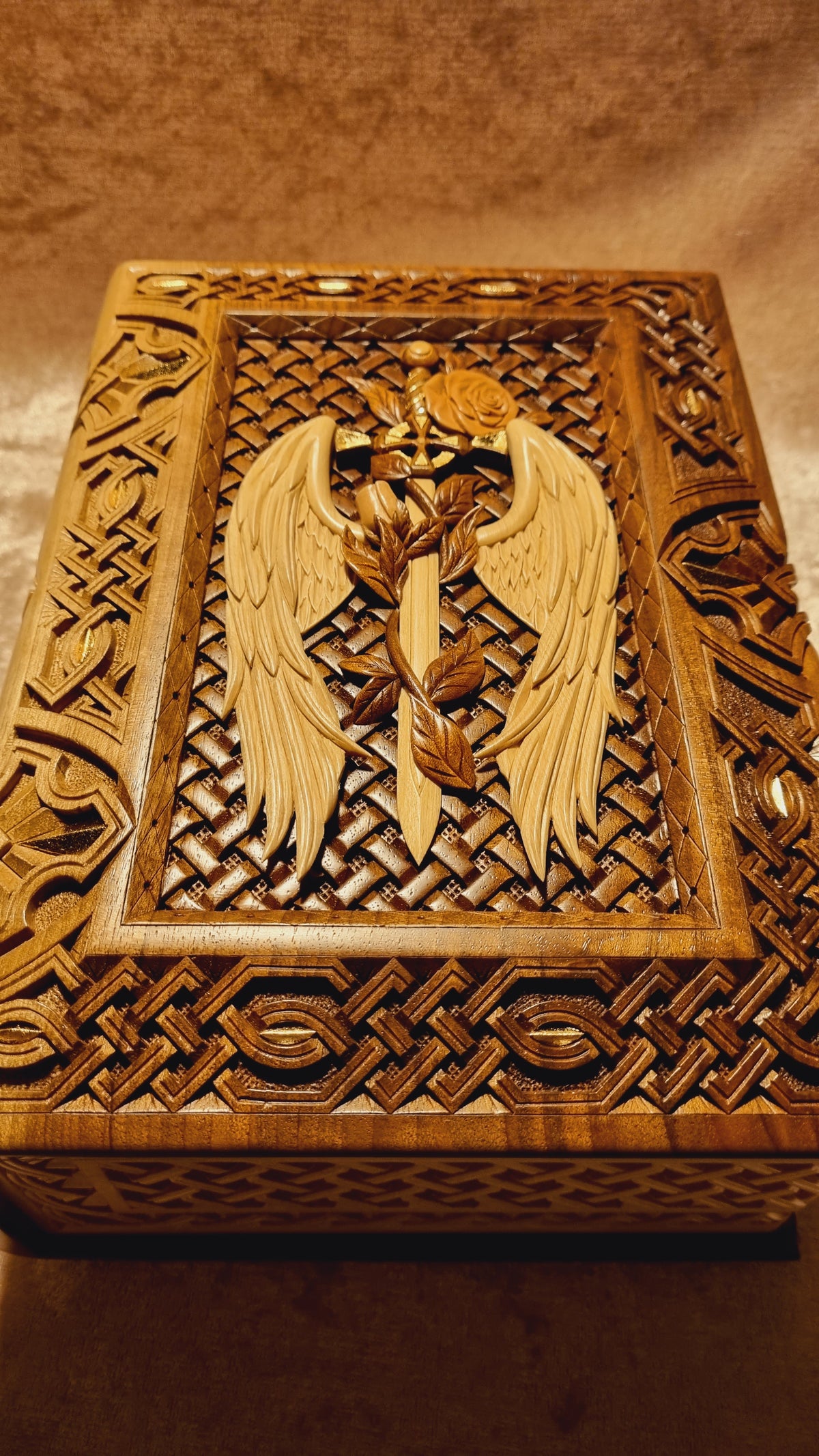 Angel with Sword Book-Box by Edgar Hovhannisyan