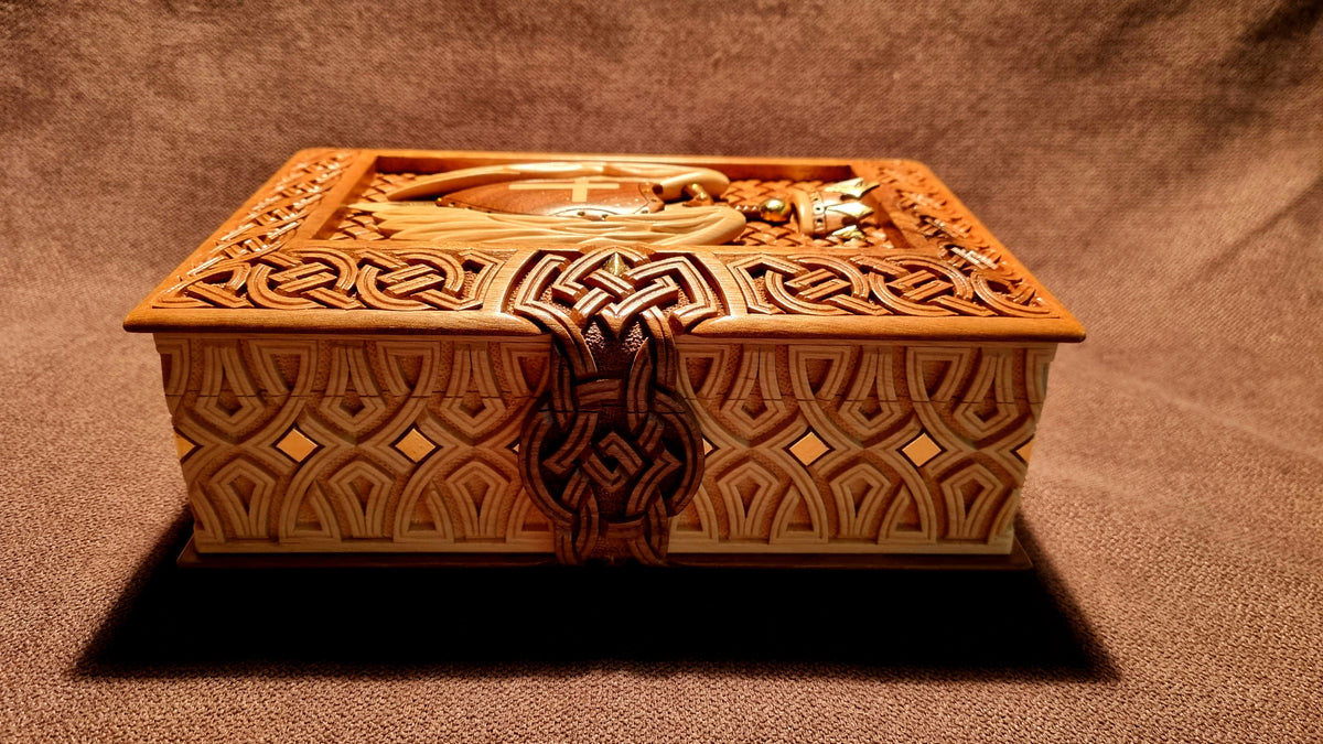 Crowned Winged Shield Book-Box by Edgar Hovhannisyan