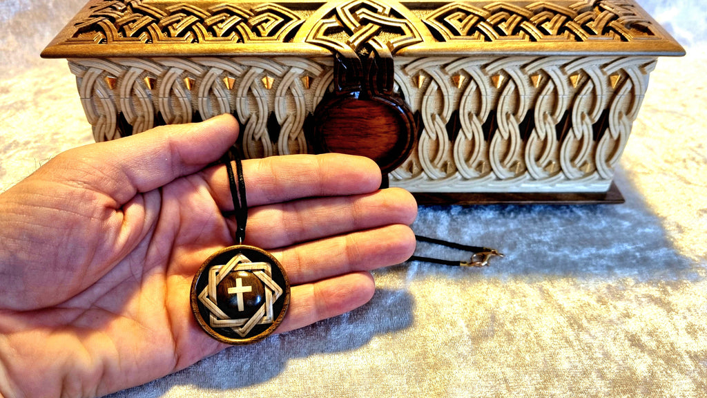Celtic Cross Book-Box with Pendant by Edgar Hovhannisyan