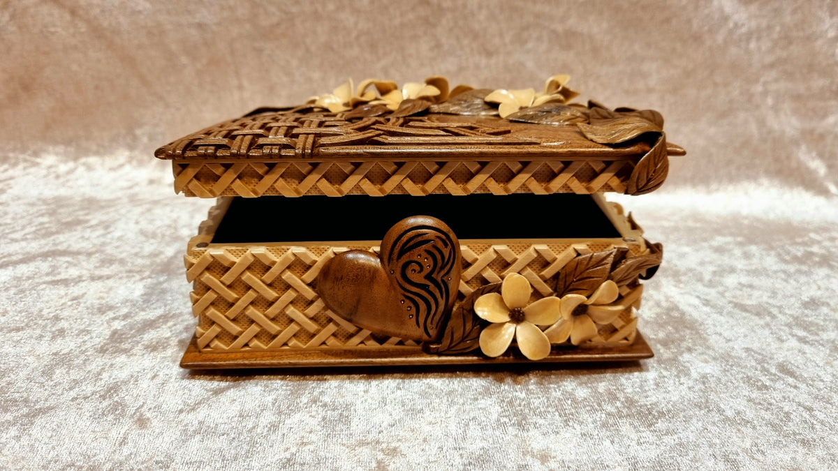Small Flower Box with Heart by Edgar Hovhannisyan