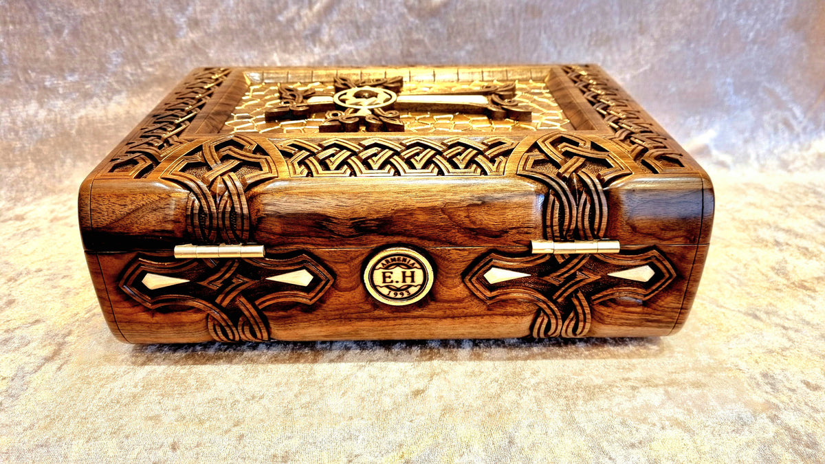 Celtic Cross Book-Box with Pendant by Edgar Hovhannisyan