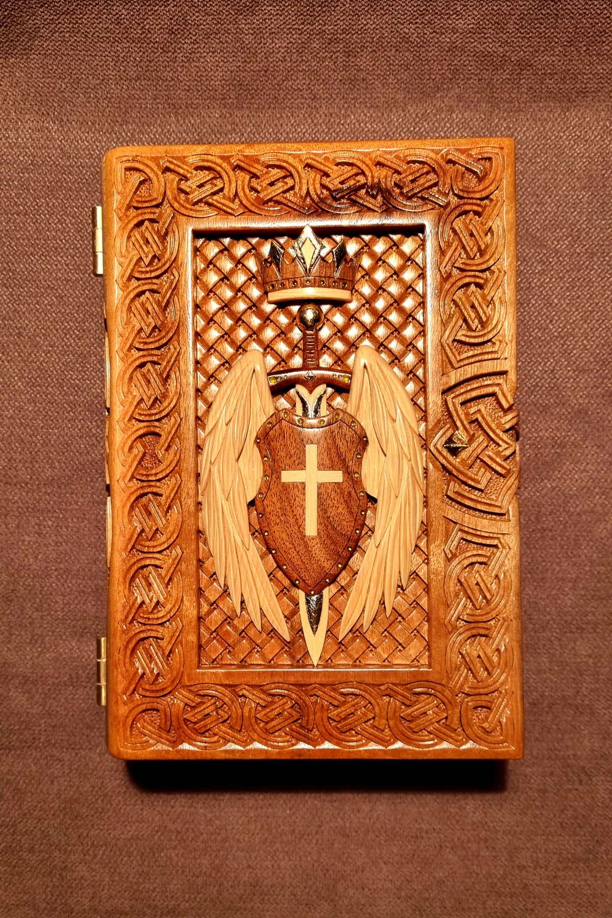 Crowned Winged Shield Book-Box by Edgar Hovhannisyan