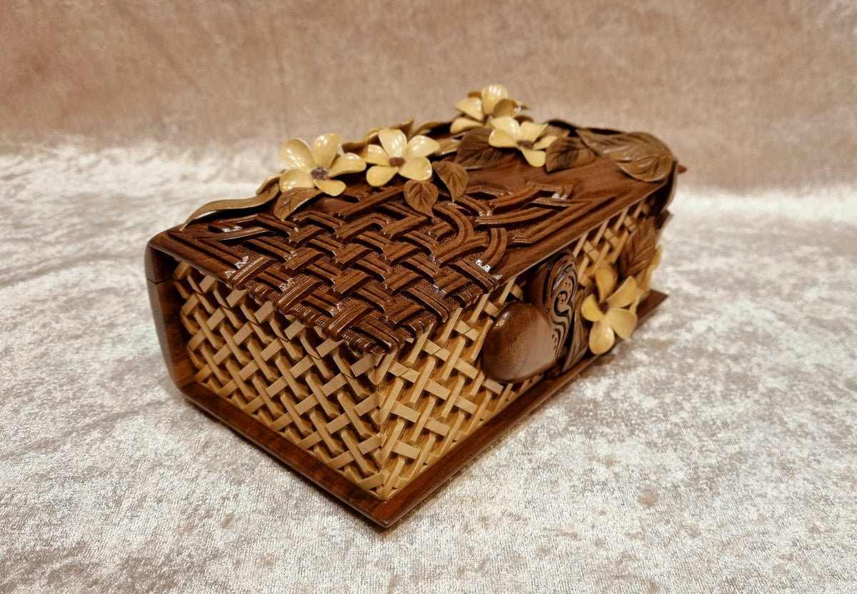 Small Flower Box with Heart by Edgar Hovhannisyan