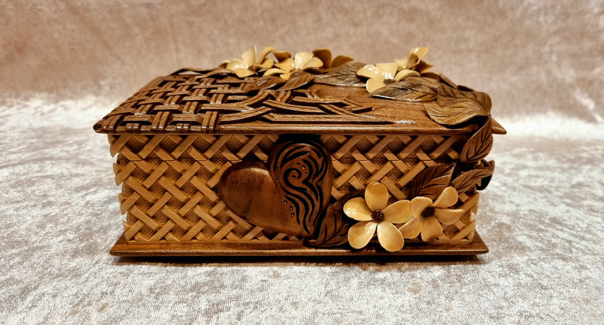 Small Flower Box with Heart by Edgar Hovhannisyan