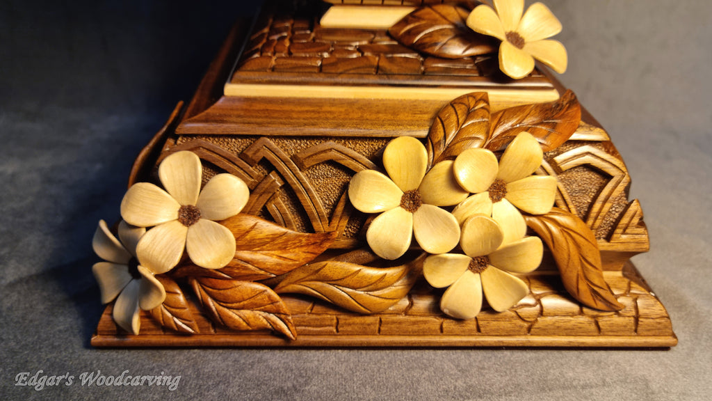 Flower Pedestal Box with Spire by Edgar Hovhannisyan