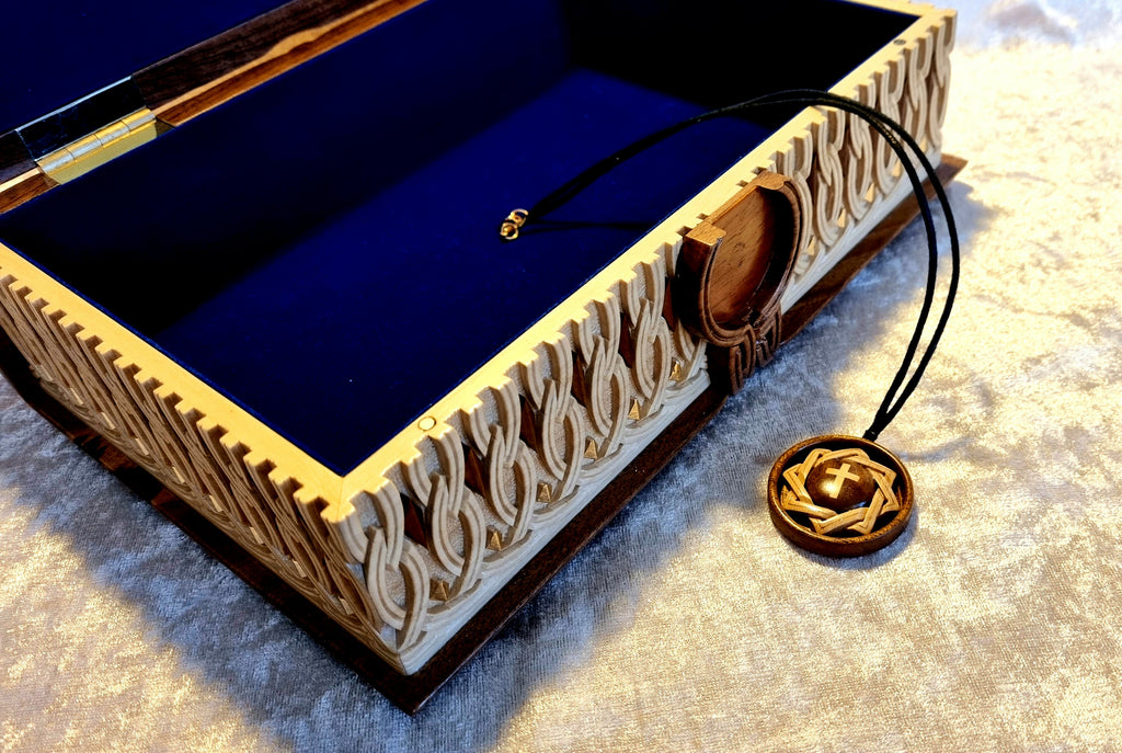 Celtic Cross Book-Box with Pendant by Edgar Hovhannisyan