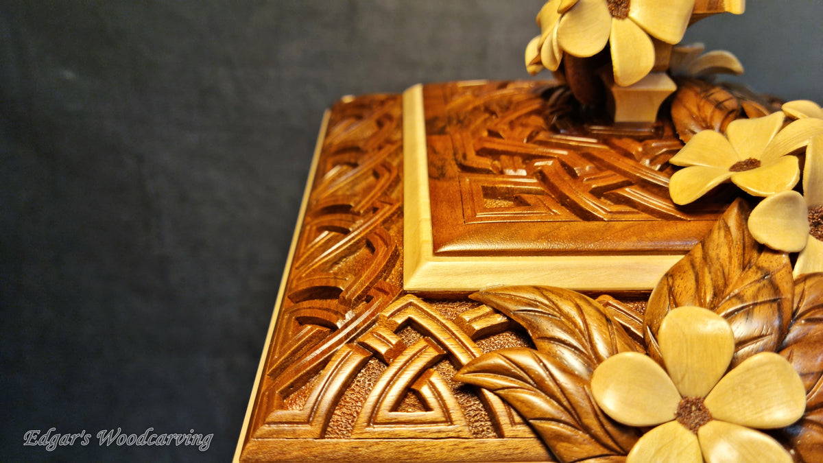Flower Pedestal Box with Spire by Edgar Hovhannisyan