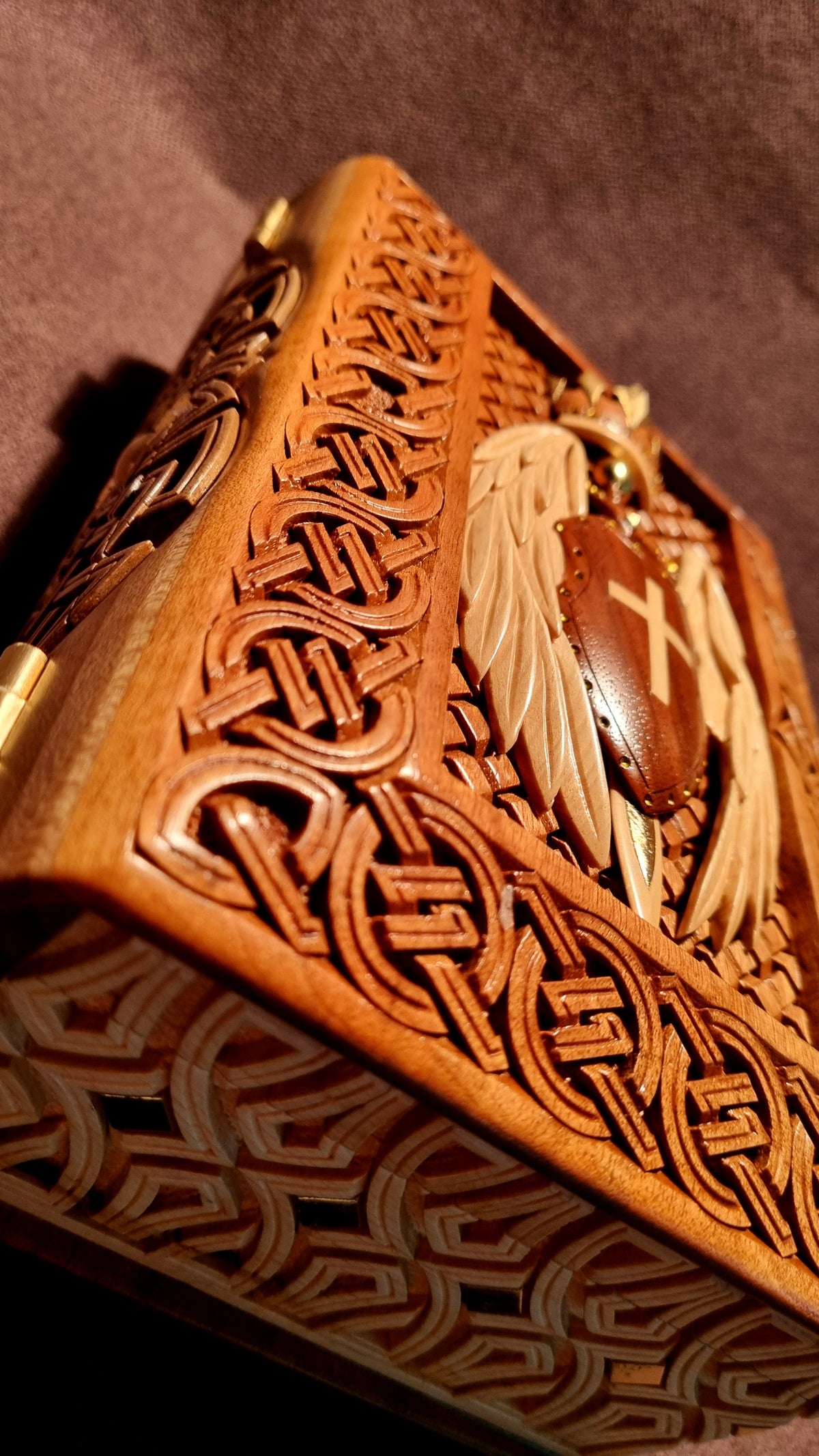 Crowned Winged Shield Book-Box by Edgar Hovhannisyan