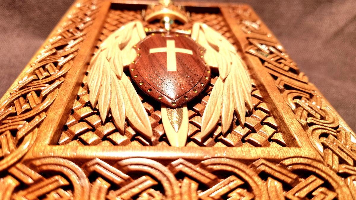 Crowned Winged Shield Book-Box by Edgar Hovhannisyan
