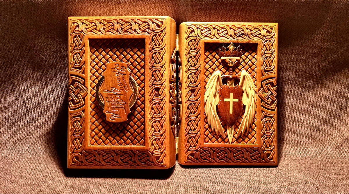Crowned Winged Shield Book-Box by Edgar Hovhannisyan