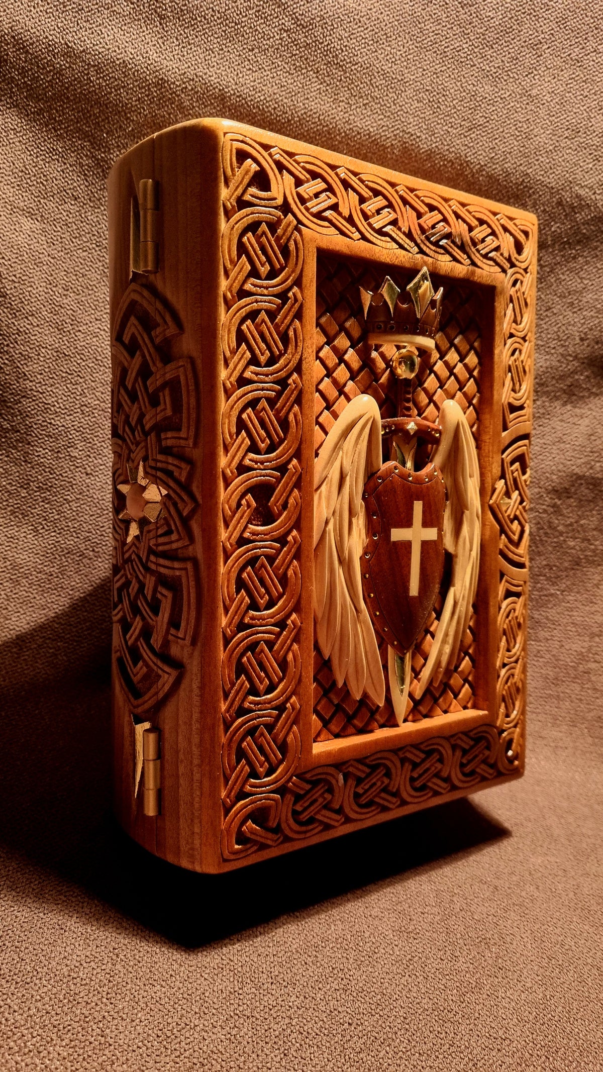 Crowned Winged Shield Book-Box by Edgar Hovhannisyan