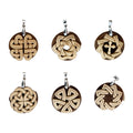 Laced Pendant — six hand-carved knotwork designs by Georges Boujakly