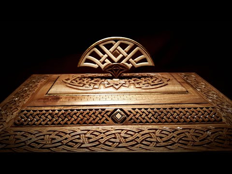 Edgar carving the Tea Box set