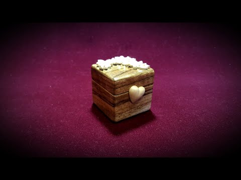 Edgar carving the Flowers & Heart Box